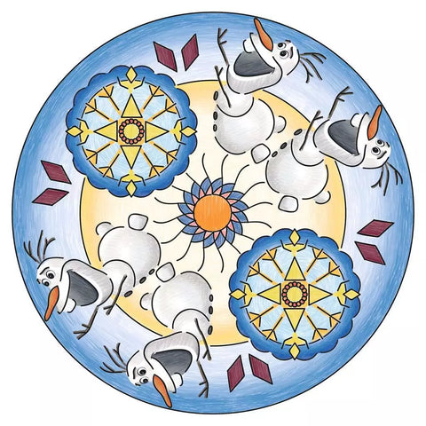 Ravensburger kūrybinis rinkinys „Mandala-Designer: Disney Ledo šalis“, nuo 6 m.