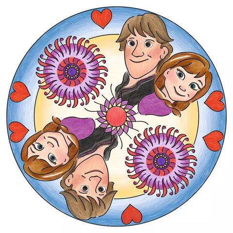 Ravensburger kūrybinis rinkinys „Mandala-Designer: Disney Ledo šalis“, nuo 6 m.