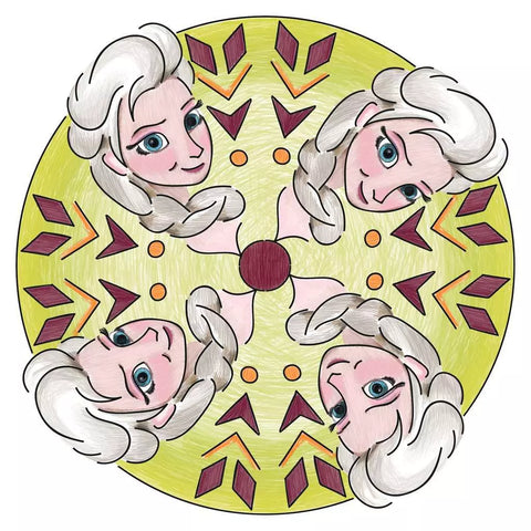 Ravensburger kūrybinis rinkinys „Mandala-Designer: Disney Ledo šalis“, nuo 6 m.