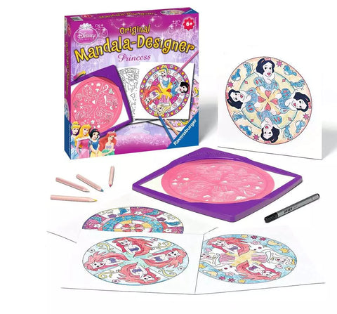 Ravensburger kūrybinis rinkinys „Mandala-Designer: Disney princesės“, nuo 6 m.