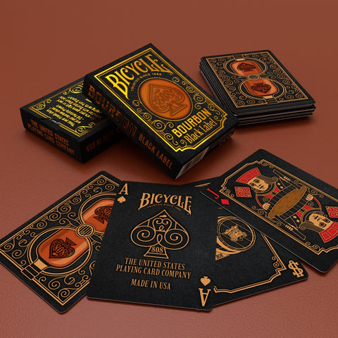Bicycle Bourbon Black Label žaidimo kortos