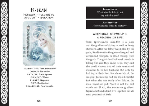 Runic Oracle runų orakulo kortos pranašavimui – Rockpool Publishing