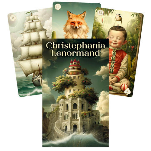 Christephania Lenormand kaladė sidabriniais kraštais, 38 kortos