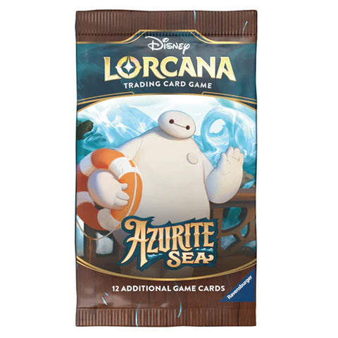 Disney Lorcana: Azurito jūra Booster pakelis (12 kortų, anglų k.)