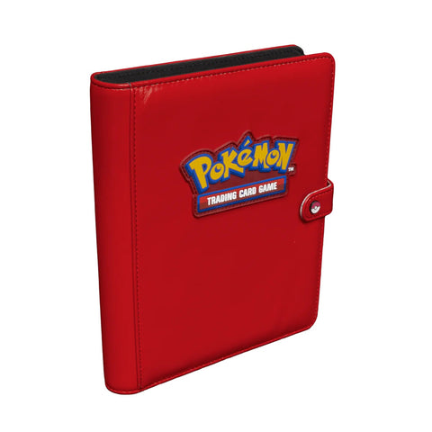 Pokémon Ultra Pro premium raudonas 4 kišenių segtuvas – 160 kortelių