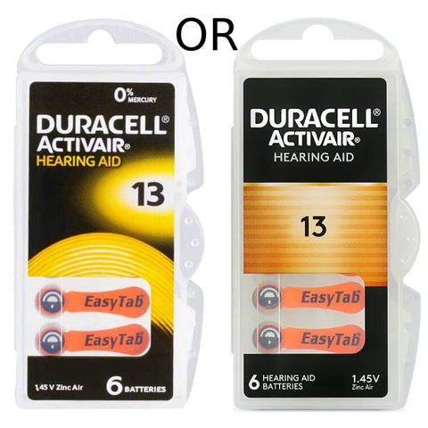 Duracell Activair 13 klausos aparato baterijos, 6 vnt. cinko–oro