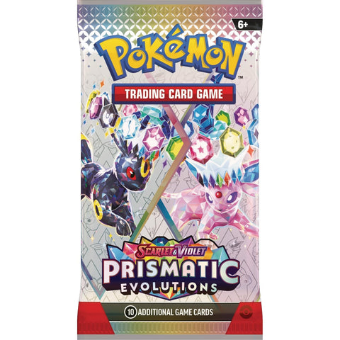 Pokemon Prismatic Evolutions 6 booster pakelių rinkinys kolekcionieriams