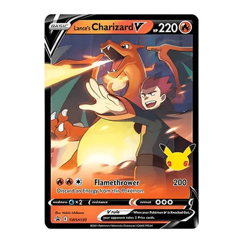 Pokémon Celebrations Lance'o Charizard V didžioji skarda, 8 pakeliai (EN)