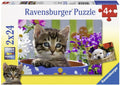 2X24 Puzzles: Dog And Cat - RAVENSBURGER dėlionėHOBI.LT 🇱🇹