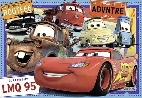 2X24 Puzzles: Pixar Cars - RAVENSBURGER dėlionėHOBI.LT 🇱🇹