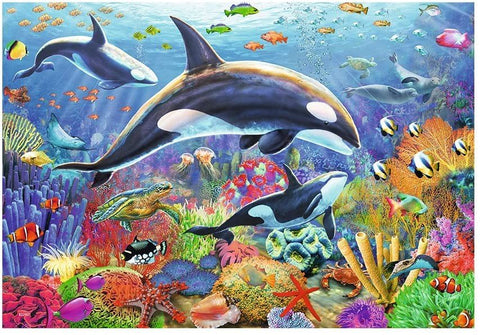 2X24 Puzzles: Underwater Beauty - RAVENSBURGER dėlionėHOBI.LT 🇱🇹