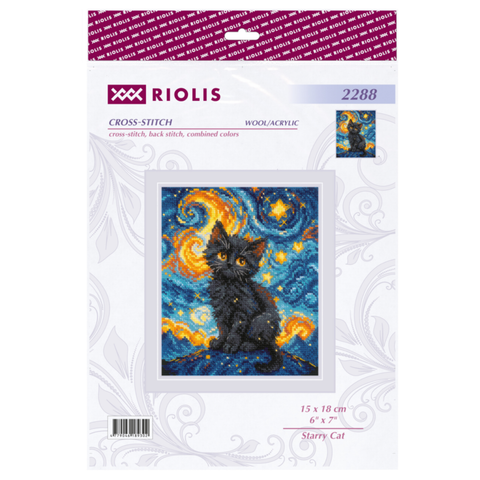 Starry Cat. Siuvinėjimo rinkinys iš RIOLIS Nr.: 2288