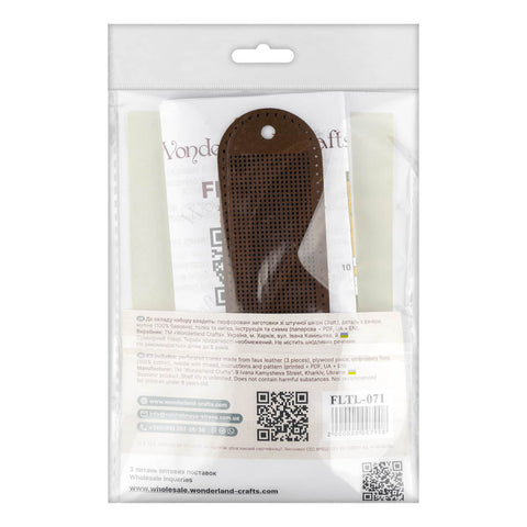 Žirklių dėklo siuvinėjimo rinkinys „Pienės“, dirbtinė oda – Wonderland Crafts