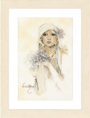 Siuvinėjimo rinkinys Lady with Lilac Flower PN/0008013