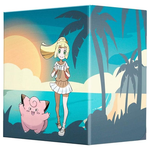 Pokémon Lillie ir Clefairy Flex kortų dėžutė 100+ kortų, Ultra Pro