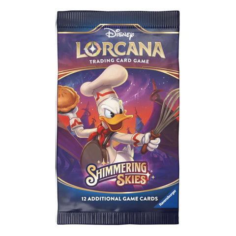 Disney Lorcana TCG Shimmering Skies papildymo pakelis, 12 kortų (anglų)