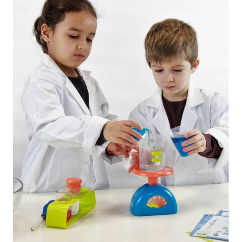 Mini chemijos laboratorijos rinkinys vaikams 4+ – 10 smagių eksperimentų