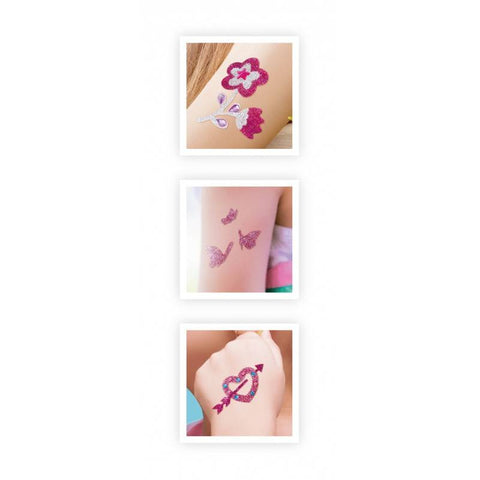 Blizgančių laikinų tatuiruočių kūrybinis rinkinys vaikams 8+ (7 pr.)