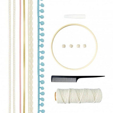 Makramė sapnų gaudyklės kūrybinis rinkinys vaikams 8+ (19 cm)