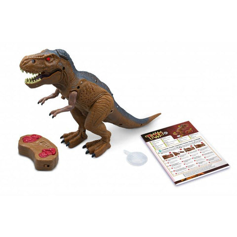 Nuotoliniu valdomas T-Rex dinozauras su dūmais, garsu ir šviesa 21 cm