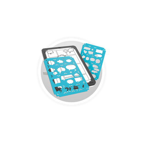 3in1 A5 LED grafinė planšetė piešimui, komiksams ir flipbook 8+