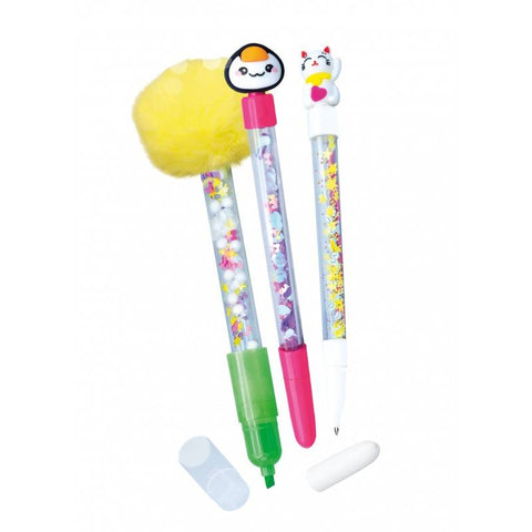 Kawaii DIY nutrinamų rašiklių gamybos rinkinys vaikams, 3 vnt.