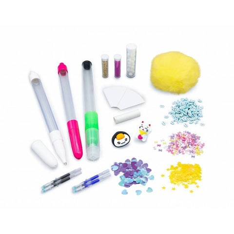 Kawaii DIY nutrinamų rašiklių gamybos rinkinys vaikams, 3 vnt.