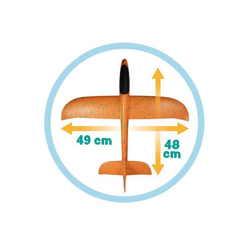 48 cm sklandytuvas su lipdukais – stabilus skrydis, kilpos (8+)