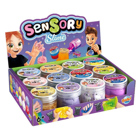 Sensorinis Slime vaikams 6+ – 12 tekstūrų ir spalvų (1 vnt. atsitiktinis)