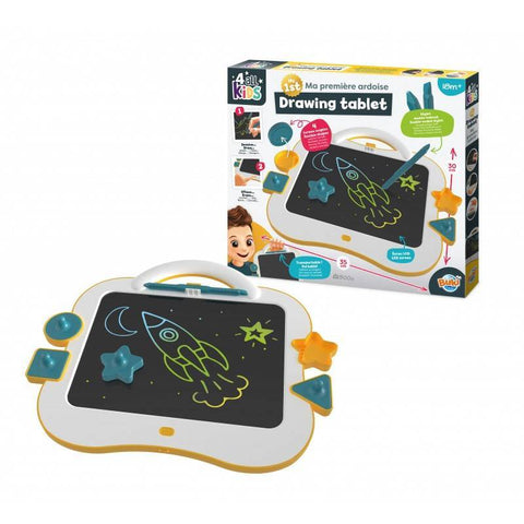 Daugiaspalvė LCD piešimo planšetė vaikams 35x30 cm su trynimo mygtuku