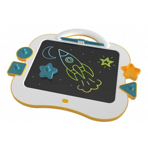 Daugiaspalvė LCD piešimo planšetė vaikams 35x30 cm su trynimo mygtuku