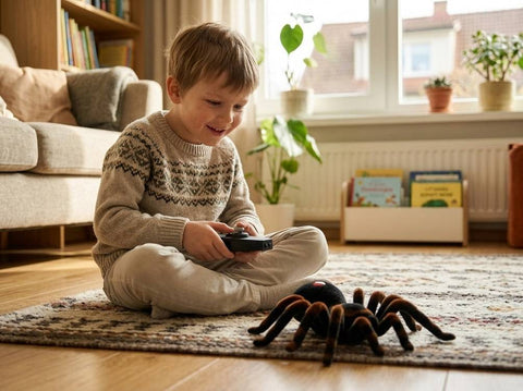 Nuotoliniu būdu valdoma tarantula su pulteliu – realistiškas voras Buki France