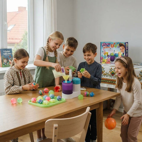 Pasidaryk pats rinkinys: 50 šokinėjančių kamuoliukų vaikams