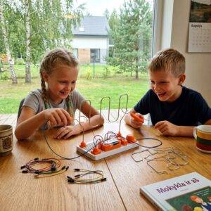 Elektrinis labirintas – STEM žaidimas rankų miklumui, 3 sudėtingumo lygiai