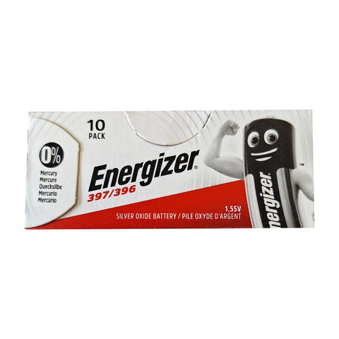 Energizer sidabro oksido laikrodžių baterijos 397/396, 10 vnt.