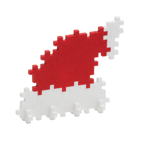 Plus-Plus mini konstruktorius „Kalėdinė kepurė“ – 40 vnt., 5–12 m.
