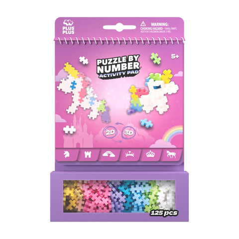 Plus-Plus Mini konstruktorius „Vienaragis“ 125 det. – 2D/3D rinkinys