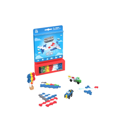 Plus-Plus transporto konstruktorius – 125 mini detalių, 2D/3D kūrybai