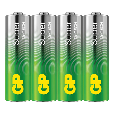 GP Super AA šarminės baterijos 1.5V, 5 vnt.