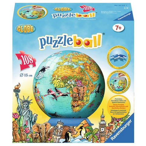 3D Globe For Children 108 - RAVENSBURGER dėlionėHOBI.LT 🇱🇹