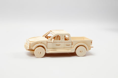 3D medinis konstruktorius „Pikapas“ – surenkamas automobilio modelis 19,5×8×12 cm | Creativ