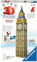 3D Mini Puzzle - Big Ben 54 Piece Puzzle - RAVENSBURGER 3D dėlionėHOBI.LT 🇱🇹