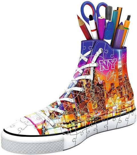 3D Puzzle: Pencil Holder NY City Shoe - RAVENSBURGER dėlionėHOBI.LT 🇱🇹