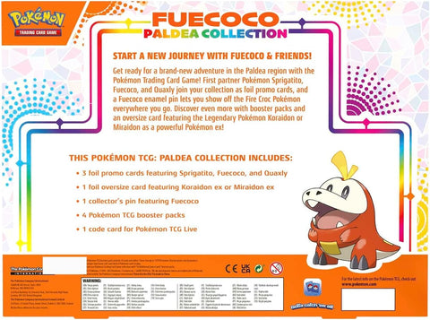 Pokemon TCG Scarlet & Violet Fuecoco Paldea kolekcinė dėžė (EN)