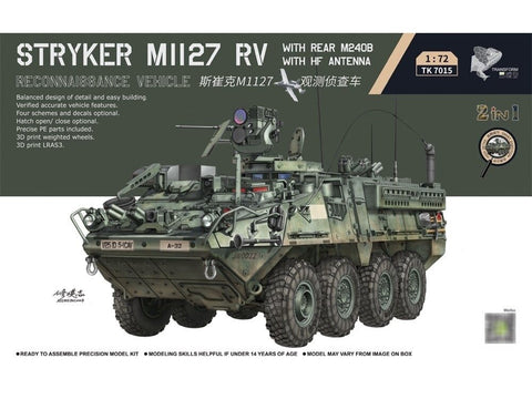 3R Model Stryker M1127 RV 2in1 1/72 plastikinis surinkimo rinkinys