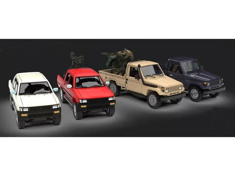 3R Artimųjų Rytų 2 pikapai su ZPU-2, plastikinis modelis 1:72 TK7005