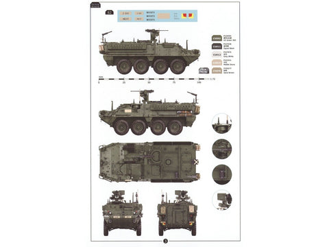 M1130 Stryker CV & CV-TACP 1/72 surenkamas plastikinis rinkinys 1+1 (3R)