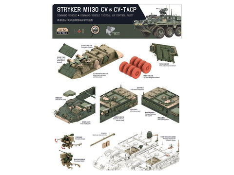 M1130 Stryker CV & CV-TACP 1/72 surenkamas plastikinis rinkinys 1+1 (3R)