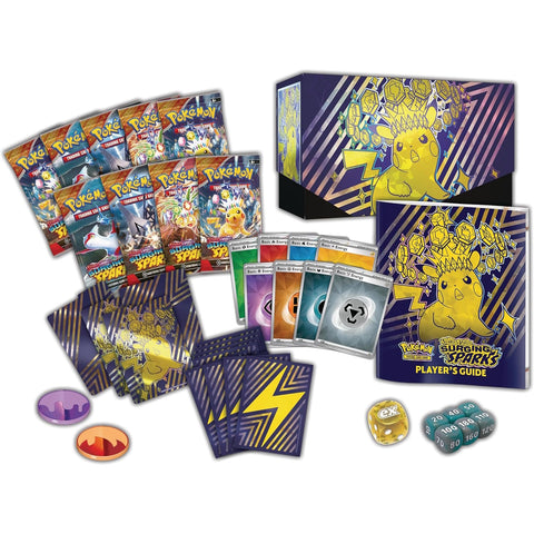 Pokemon TCG Surging Sparks Elite Trainer Box kortų rinkinys (anglų k.)