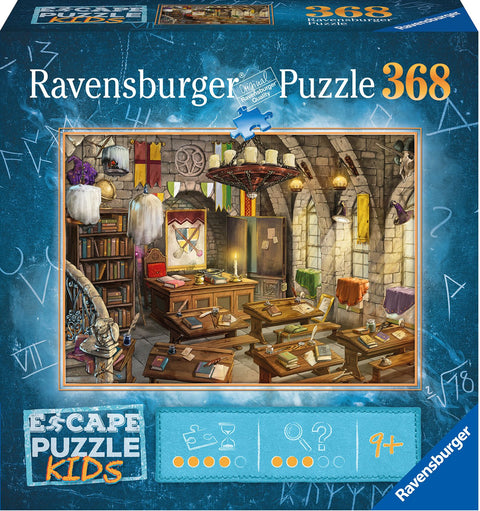 Ravensburger Escape Kids dėlionė „Magijos mokykla“, 368 det., nuo 9 m.